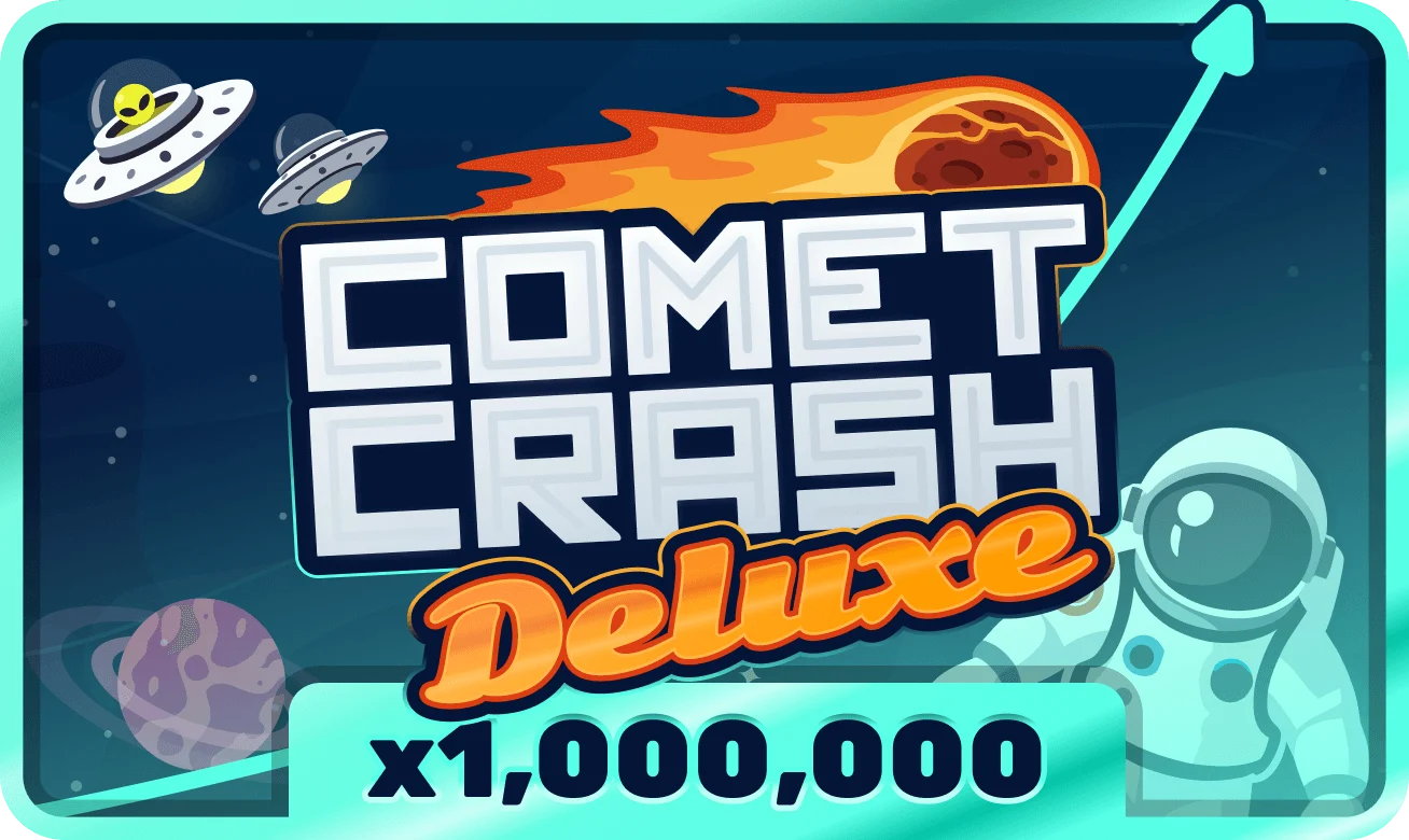 Juego crash deluxe con meteoros, velocidad y efecto neón